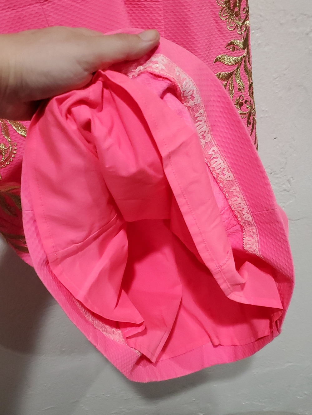 Lilly Pulitzer Tina Embroidered Stretch Shift Dress In Hot Pink Size 4 - Picture 5 of 14